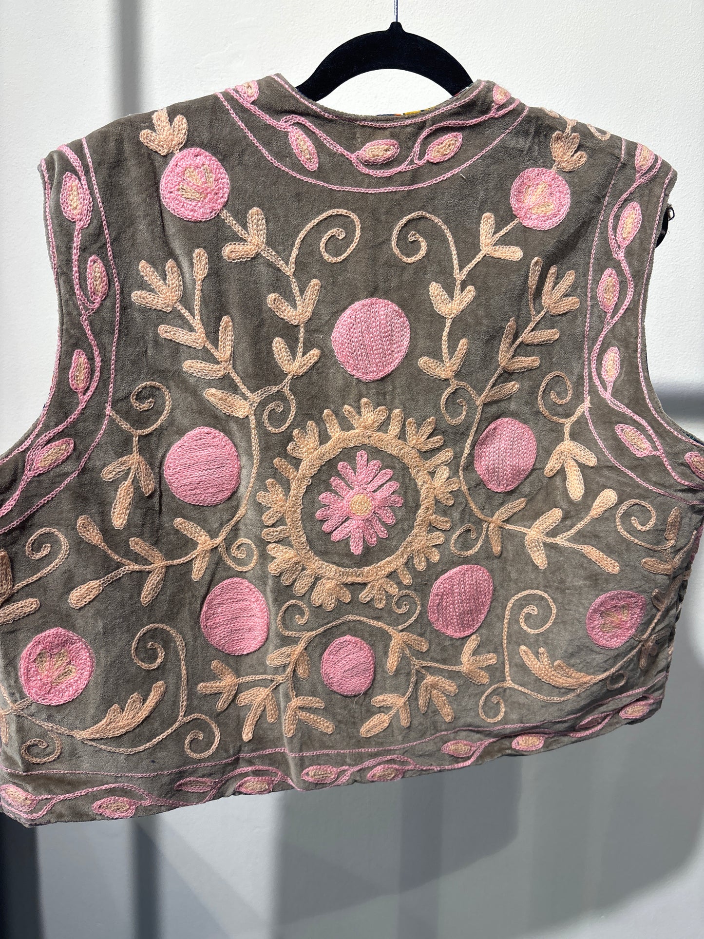 Gilet fluweel suzani-ruim