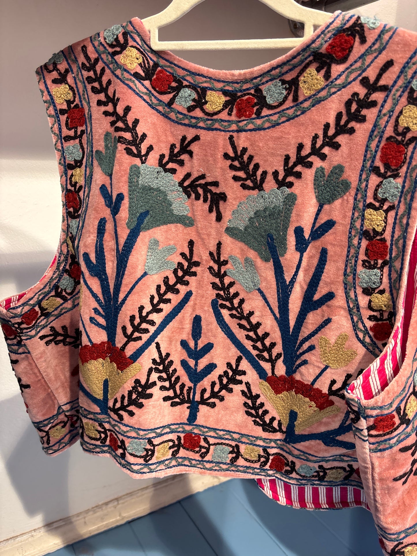 Gilet fluweel suzani- XXL RUIM