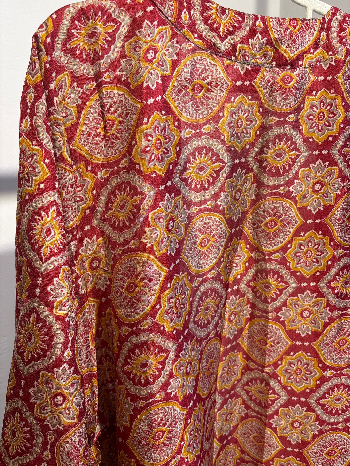 Recycled silk kimono lang