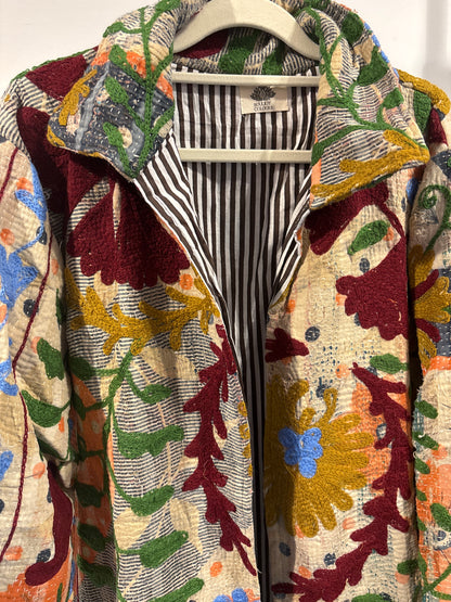 Lange katoenen Kantha