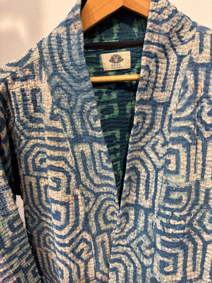 Kantha Blockprint jas -2 kanten