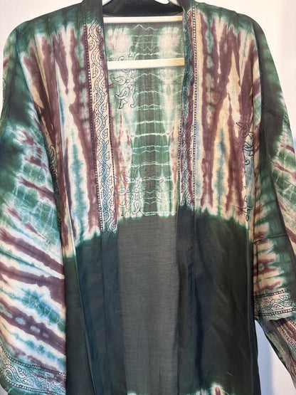 Kimono tie dye halflang
