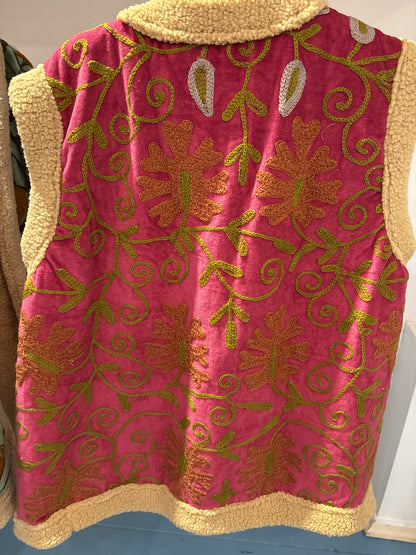 Gilet fluweel gevoerd