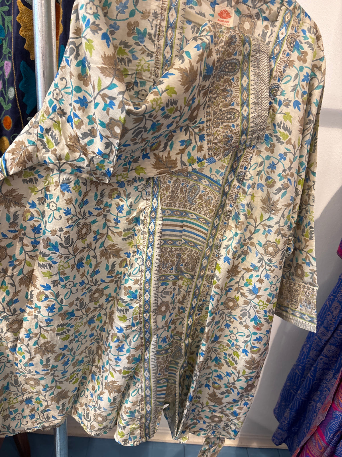Zijden kimono halflang