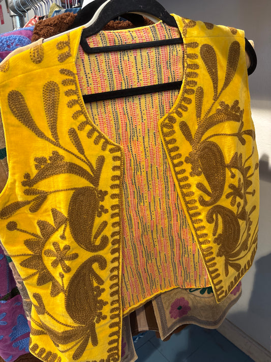 Gilet fluweel suzani-ruim