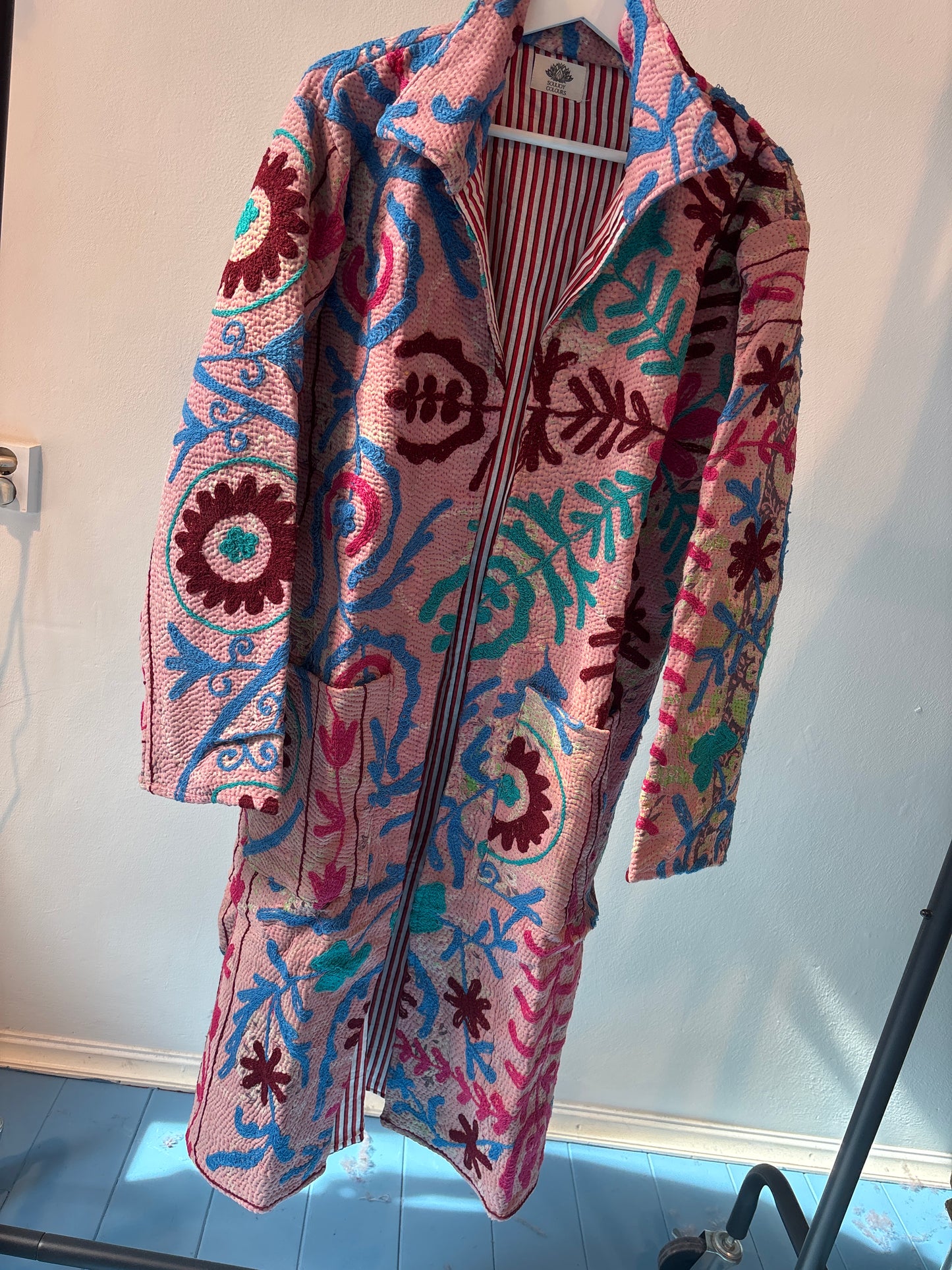 Lange katoenen Kantha