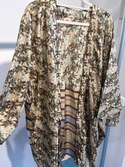 Zijden kimono halflang