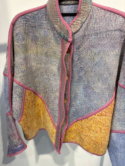 Kantha jas- met foutjes achterpand