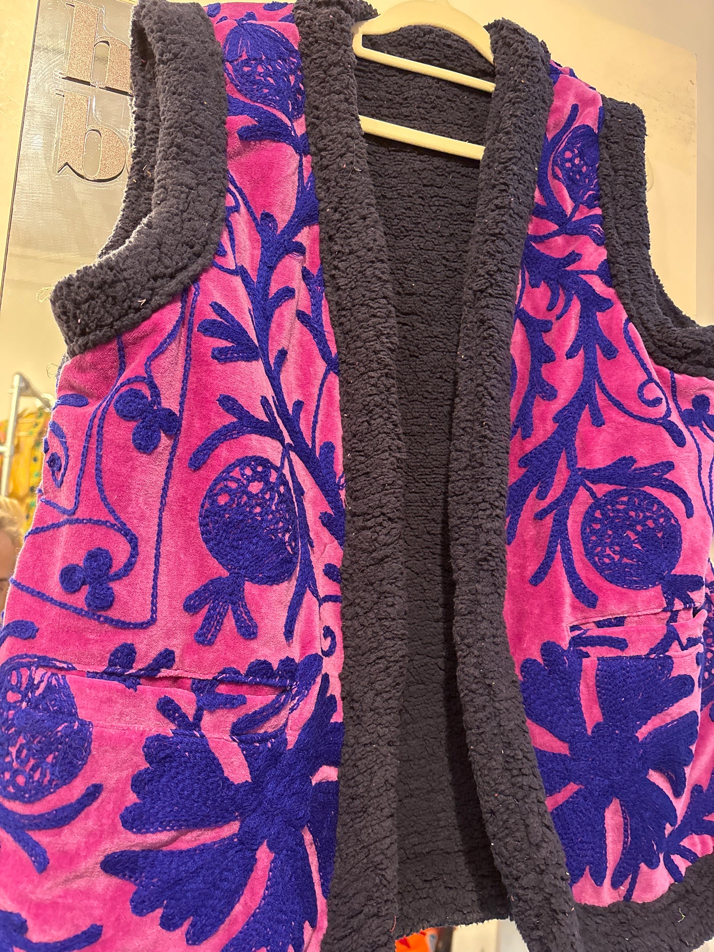 Gilet fluweel gevoerd