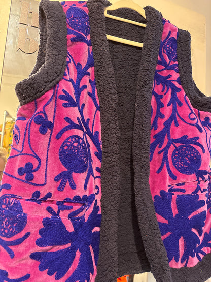 Gilet fluweel gevoerd