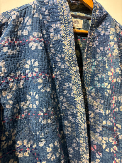 Kantha Blockprint jas-2 kanten
