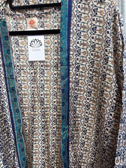 Recycled silk kimono lang