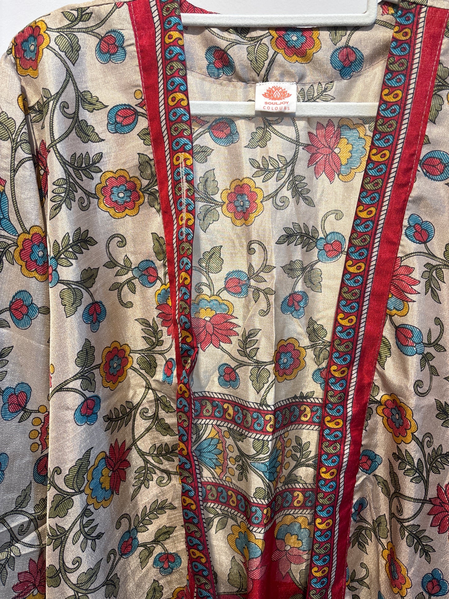 Zijden kimono halflang
