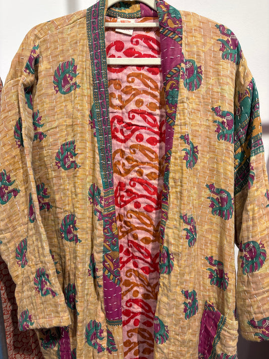 Lange Kantha  kimono
