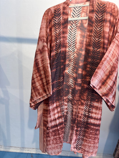 Kimono tie dye halflang