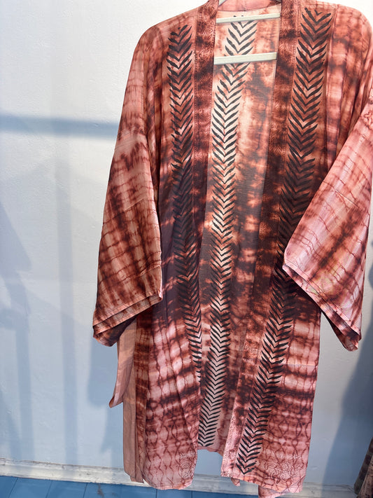 Kimono tie dye halflang