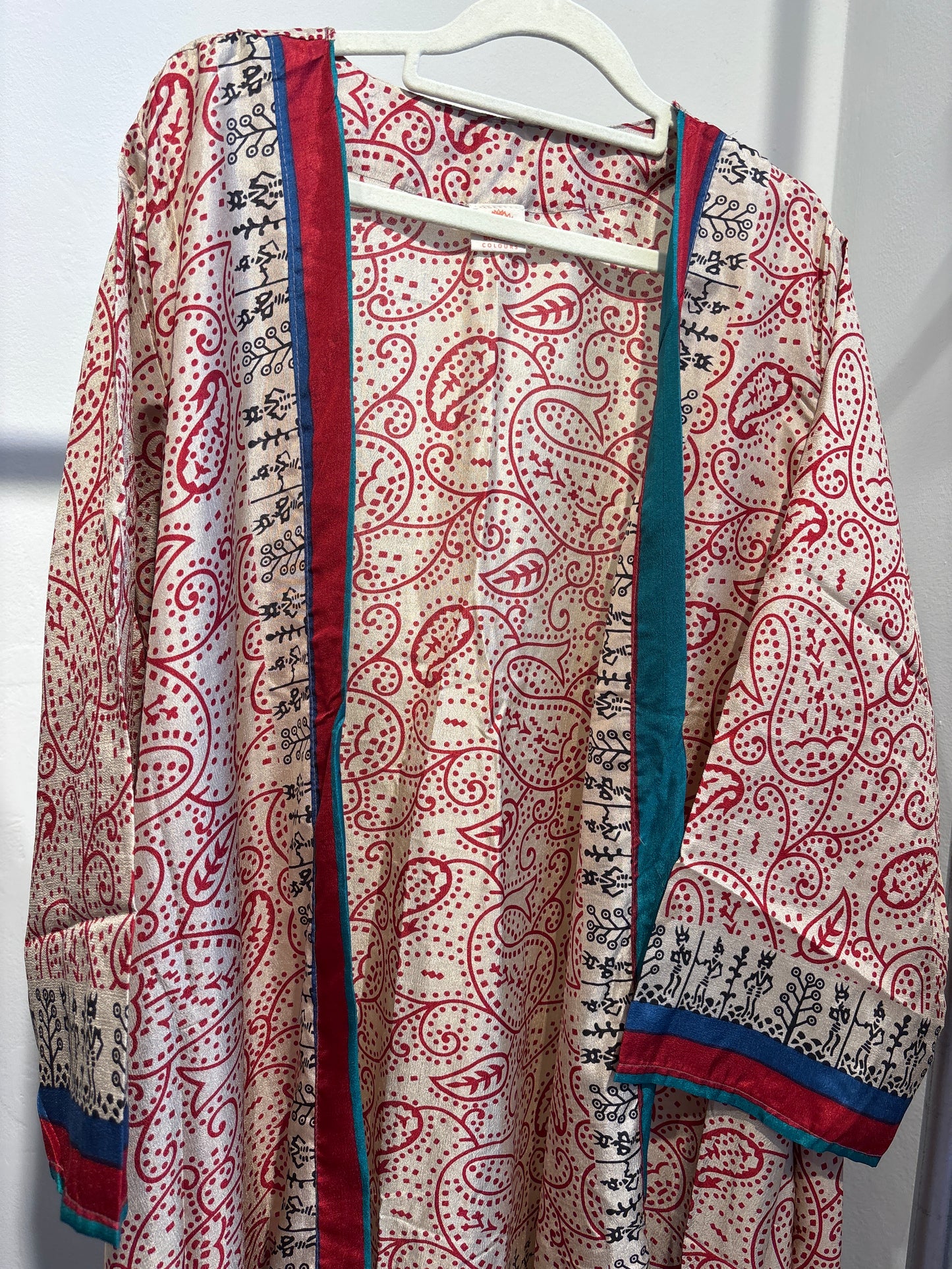 Recycled silk kimono lang