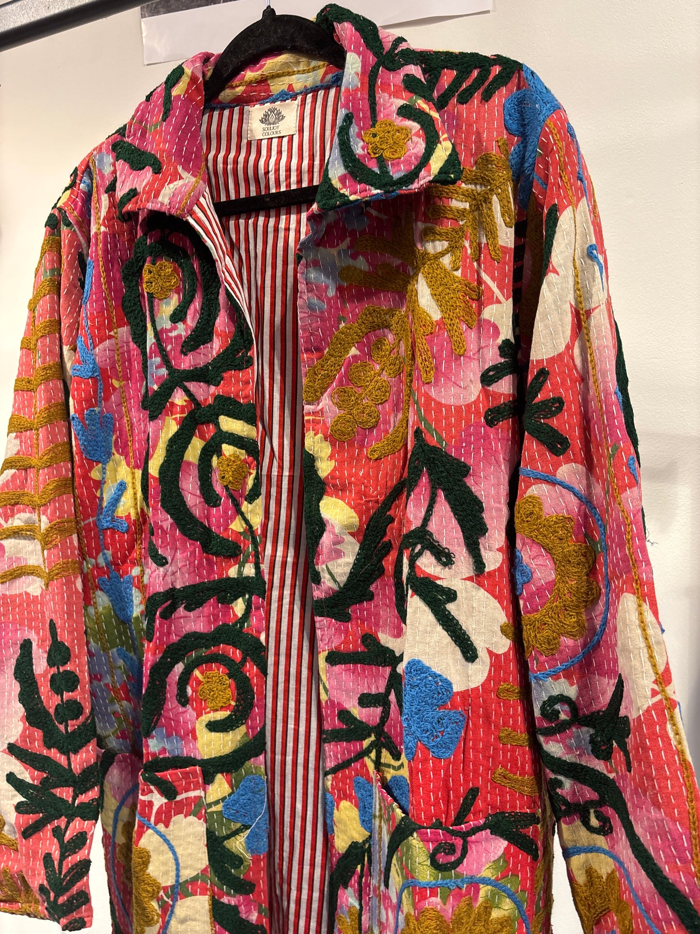 Lange katoenen Kantha