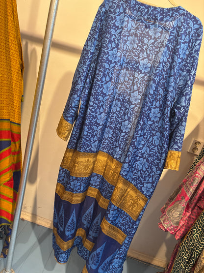Recycled silk kimono lang