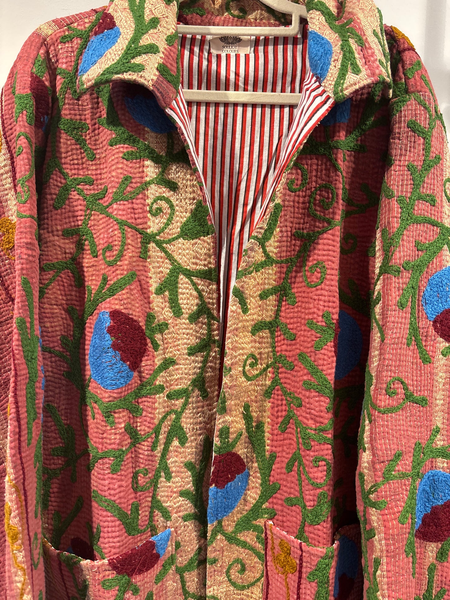 Lange katoenen Kantha