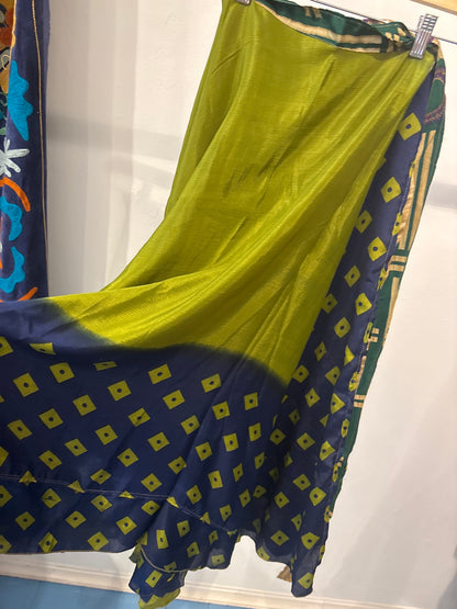 Rok wikkel recycled sari