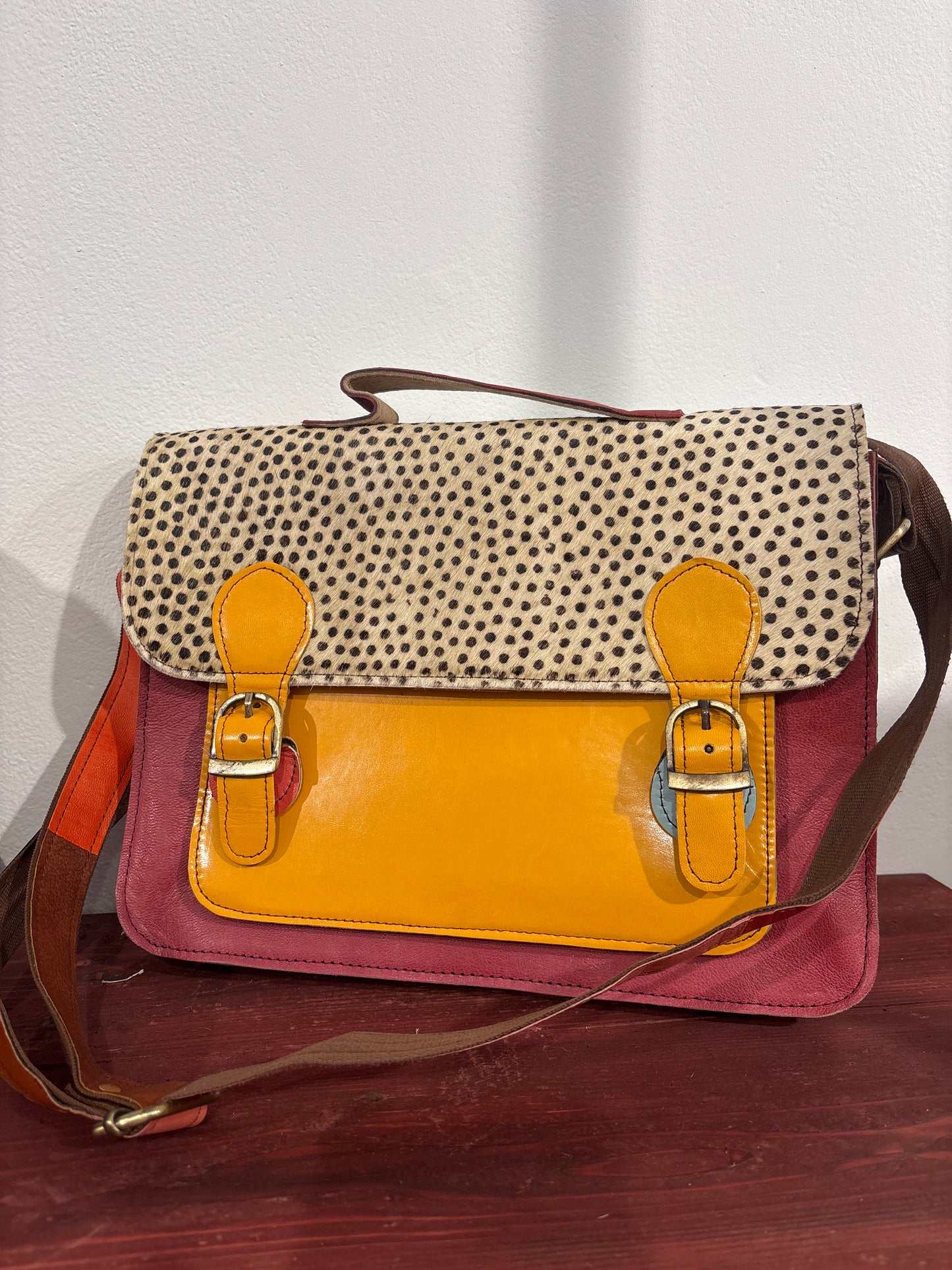Tas van recycled leer