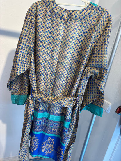 Zijden kimono halflang