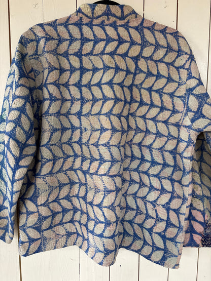Kantha Blockprint jas - 2 kanten