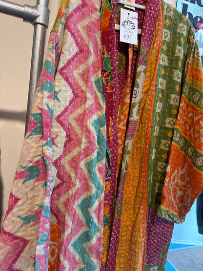 Lange Kantha  kimono