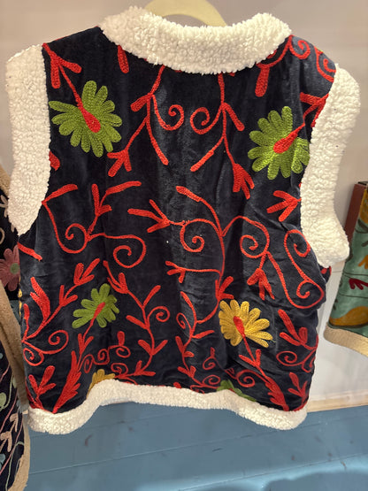 Gilet fluweel gevoerd