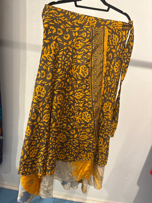 Rok wikkel recycled sari