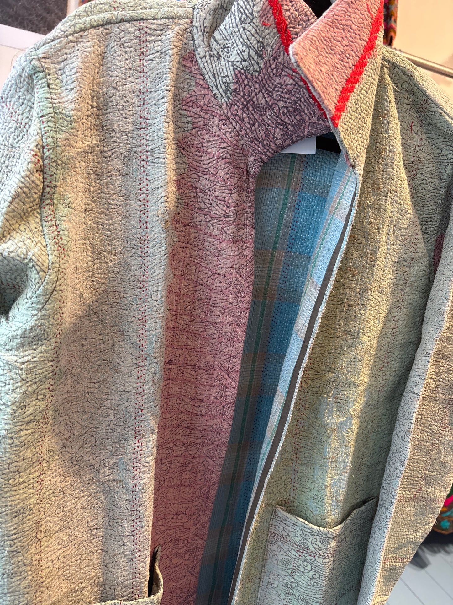 Lange katoenen Kantha