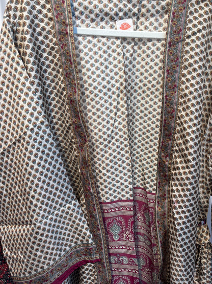 Zijden kimono halflang