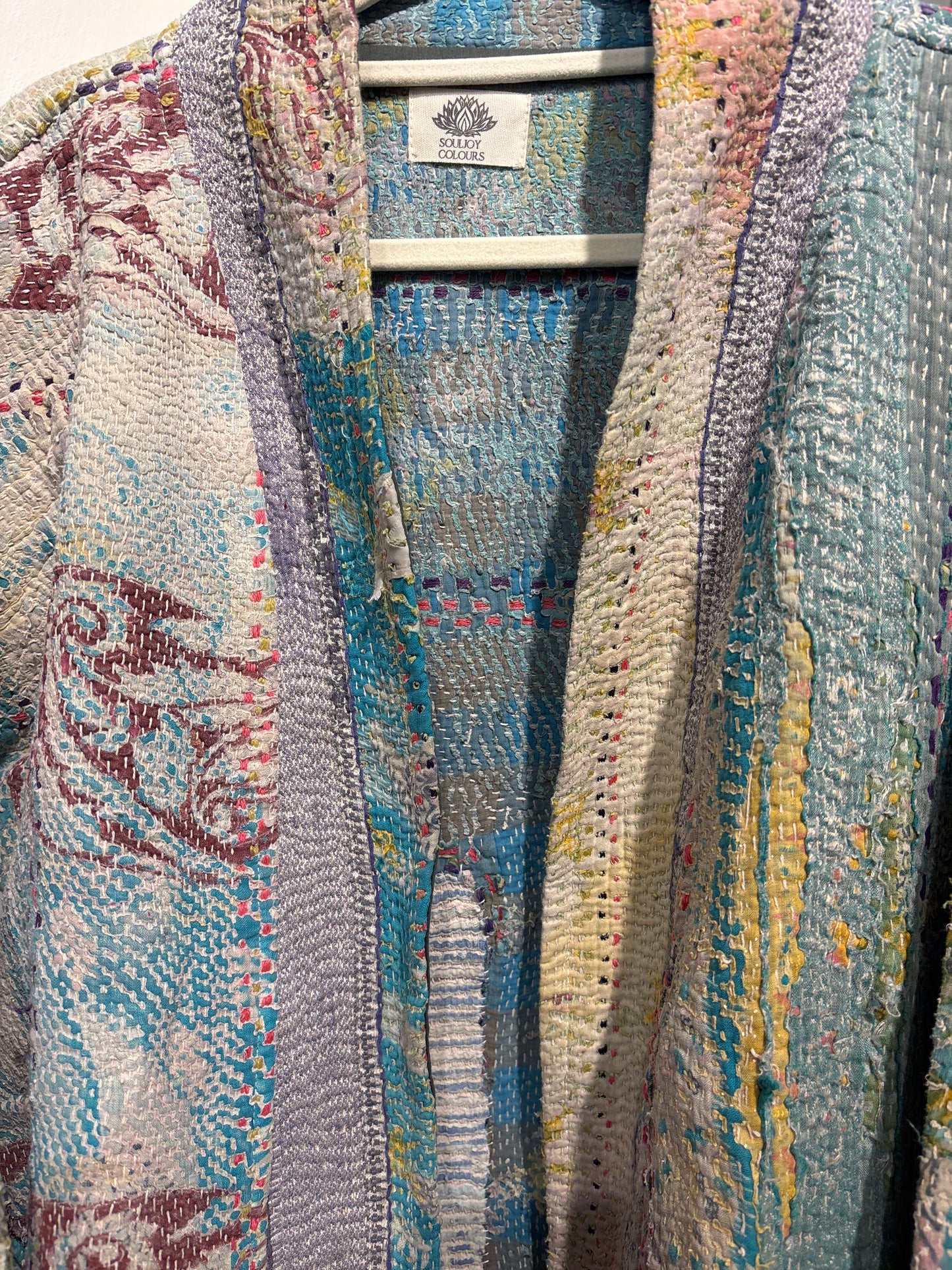Kantha Blockprint jas-2 kanten