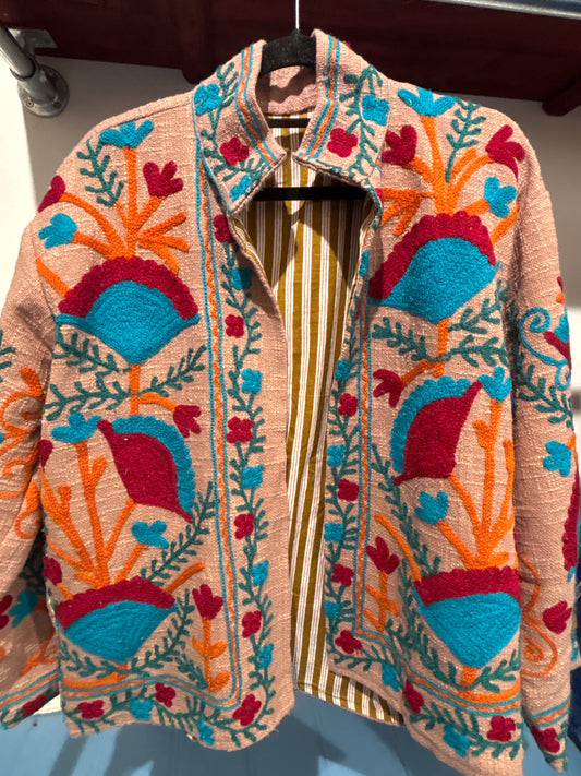 Katoenen suzani jas kort