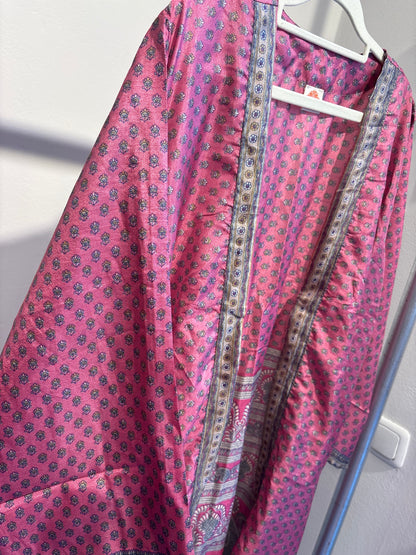 Zijden kimono halflang
