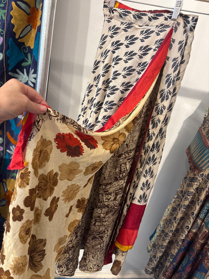 Rok wikkel recycled sari