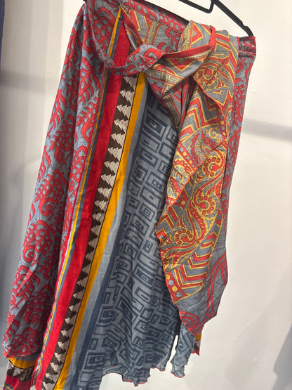 Rok wikkel recycled sari