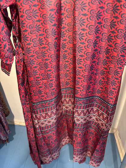 Recycled silk kimono lang