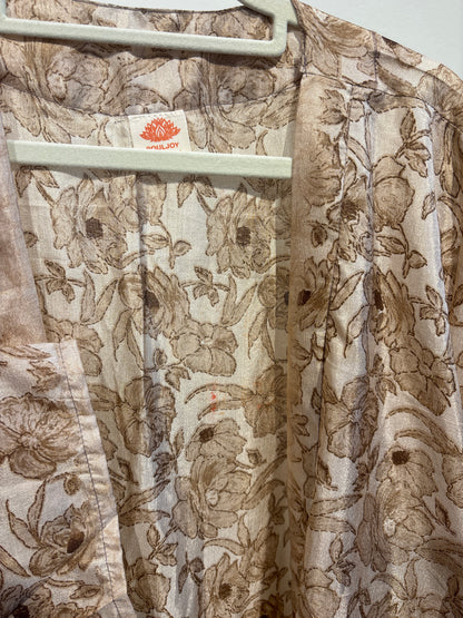 Recycled silk kimono lang