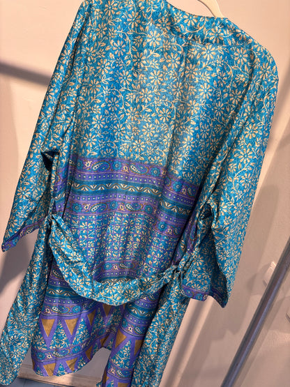 Zijden kimono halflang