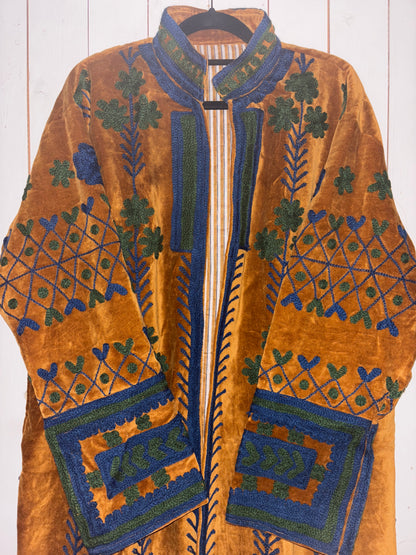 Lange suzani jas cognac3