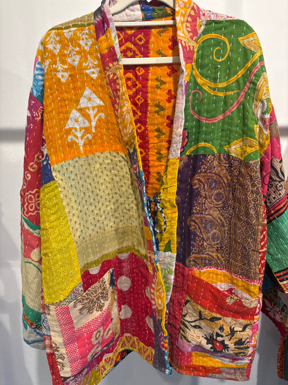 Kimono jasje Kantha quilt