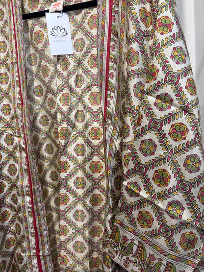 Recycled silk kimono lang