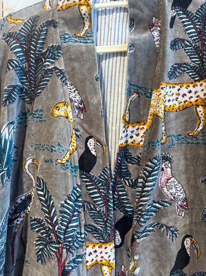 Fluwelen kimono- groot