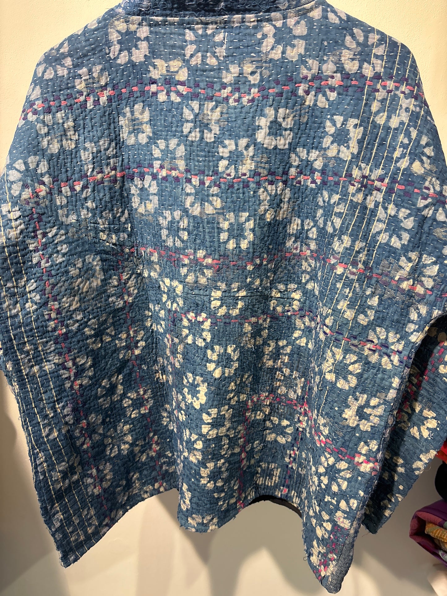 Kantha Blockprint jas-2 kanten