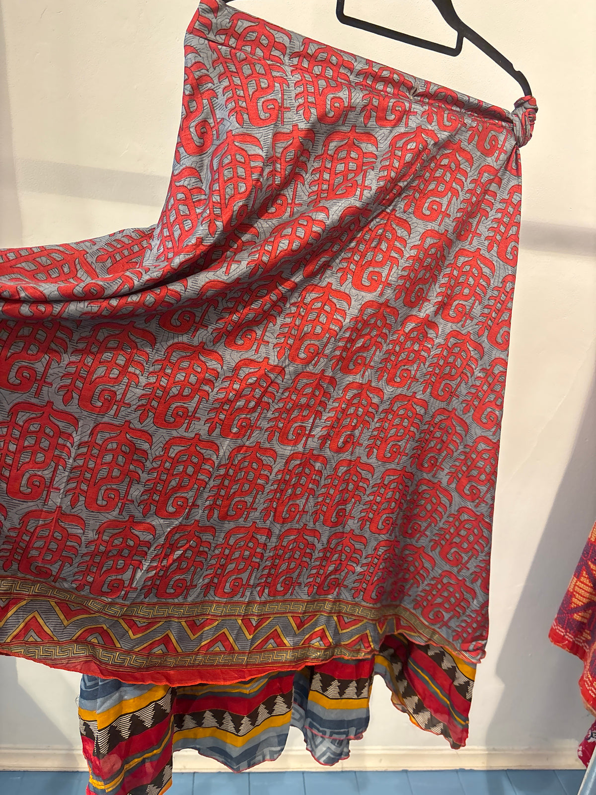 Rok wikkel recycled sari