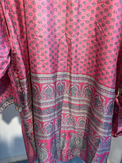 Zijden kimono halflang
