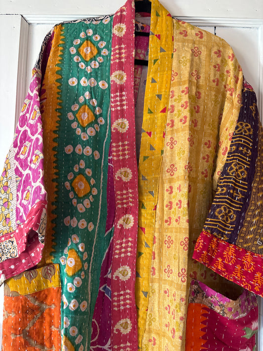 Lange Kantha  kimono