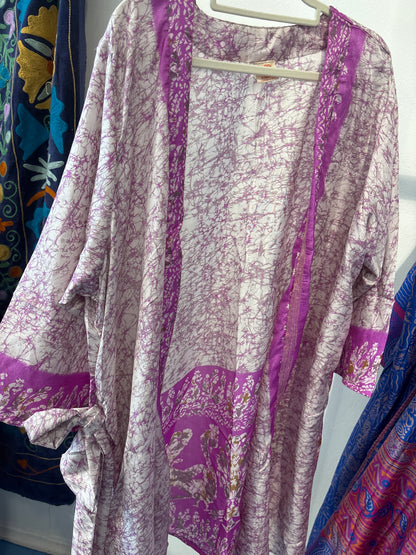 Zijden kimono halflang